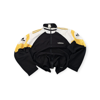 Chaqueta Adidas Vintage 90s Negra y Amarilla