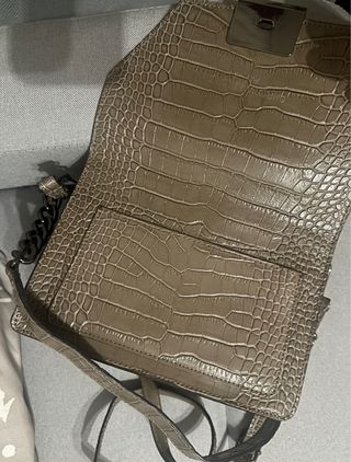 Bolso Christian Laurier piel efecto cocodrilo