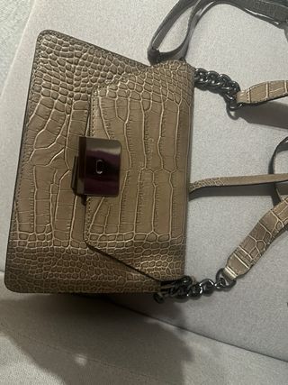 Bolso Christian Laurier piel efecto cocodrilo