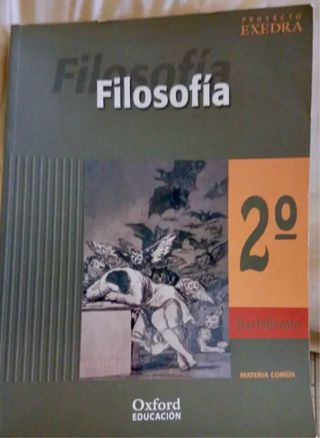 Libro filosofía, segundo bachillerato, Oxford