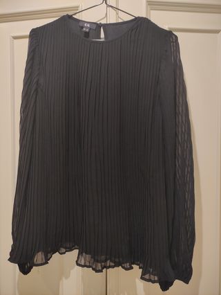 Blusa negra gasa