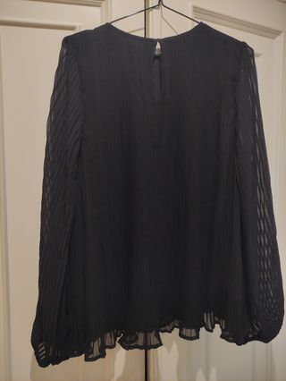 Blusa negra gasa