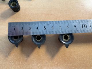 Lote de embellecedores para potenciometros radio