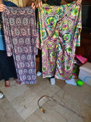 Vestidos largos estampados mujer talla única