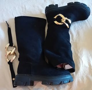 Stivali Shelovet n.36 neri scamosciati