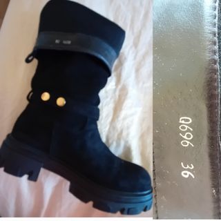 Stivali Shelovet n.36 neri scamosciati