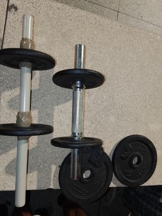 Pesas para gimnasio