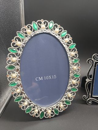 Set 3 Portafoto Metallo Decorati... Acepto offerte