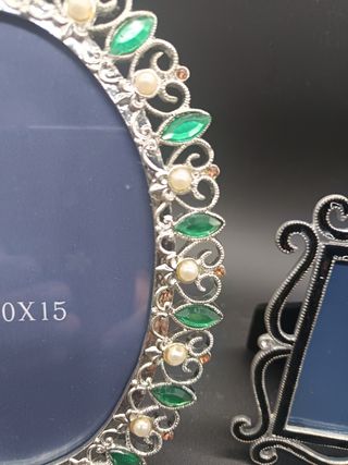 Set 3 Portafoto Metallo Decorati... Acepto offerte