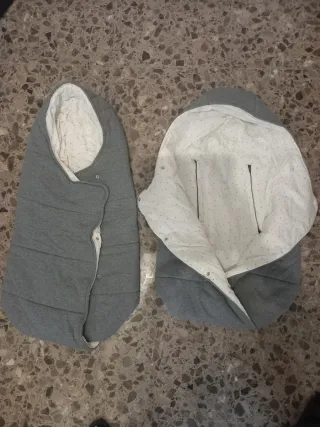 Saco capazo bebé gris