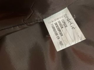 Gabardina Nappa Marrón Chocolate T44