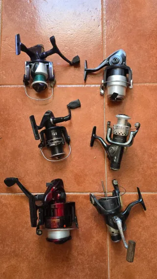 6 carretes de pesca