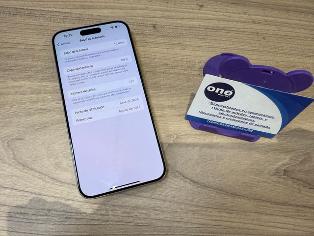 iPhone 15 Pro Max 512GB Plata Batería 89%