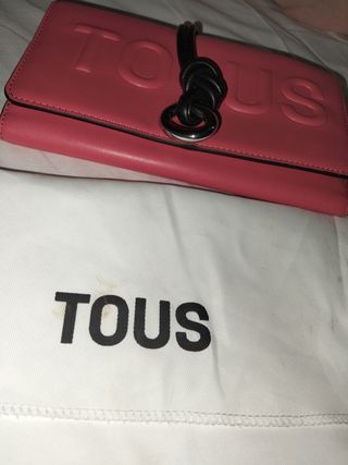 Cartera Tous rosa sin usar con funda