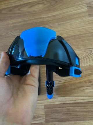 Máscara de Snorkel Completa Negra y Azul