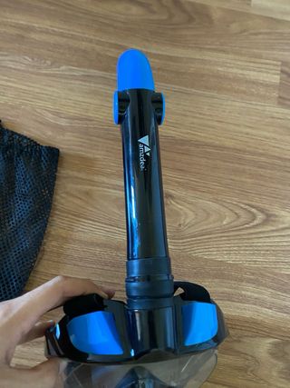 Máscara de Snorkel Completa Negra y Azul