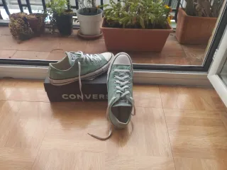 Zapatillas Converse All Stars Verdes y Blancas