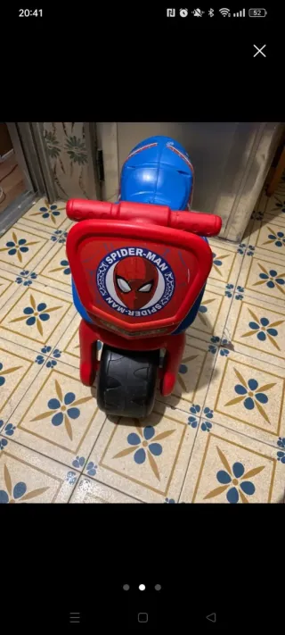 Moto Spiderman para niño