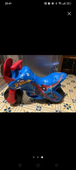 Moto Spiderman para niño