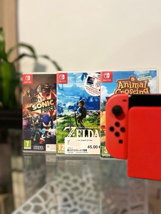 Nintendo Switch OLED Edición Mario Roja