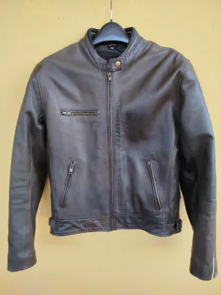Chaqueta de cuero moto talla 42