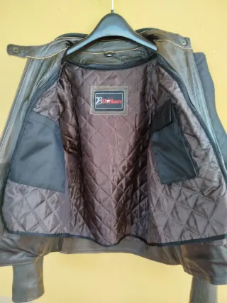 Chaqueta de cuero moto talla 42