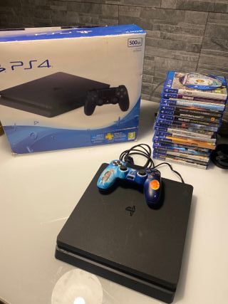 PS4 500GB + Mando Personalizado y Juegos
