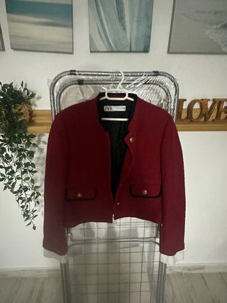 Chaqueta Zara Roja Talla S