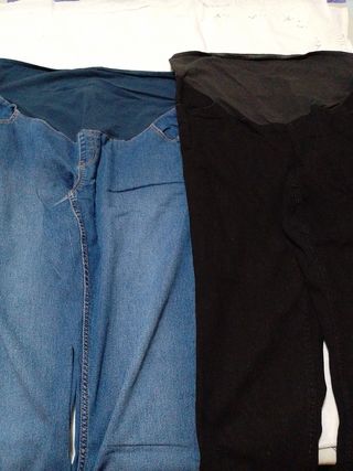 Pantalones premamá cinco largos y tres cortos