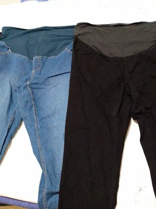 Pantalones premamá cinco largos y tres cortos