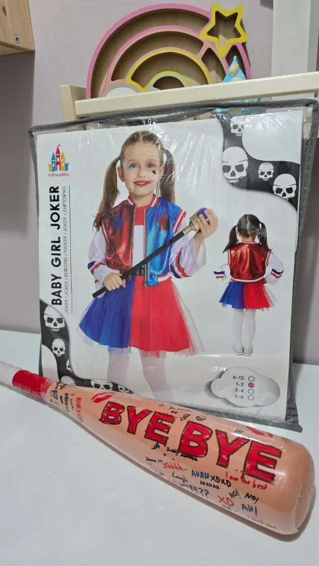 Disfraz Harley Quinn niña talla 1-2 años