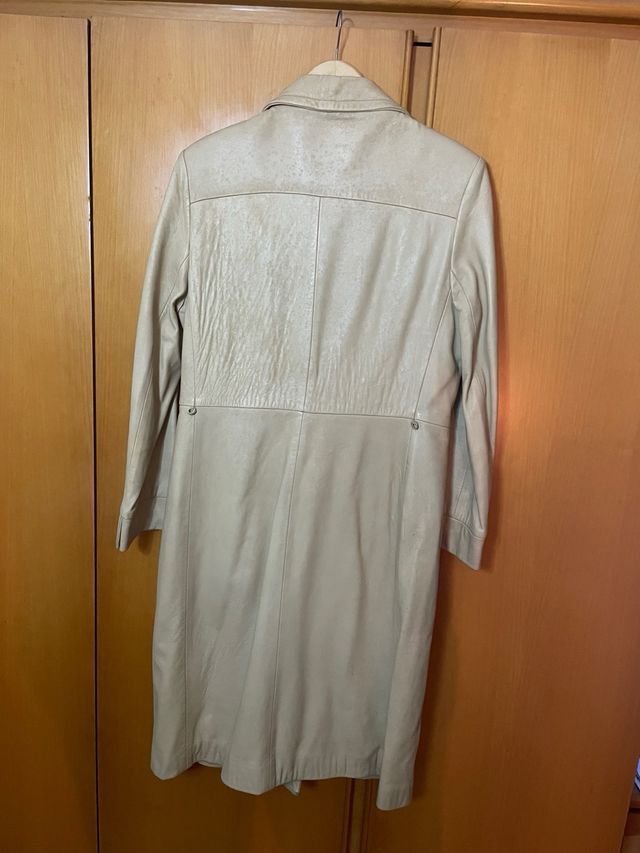 Gabardina Nappa Beige Talla 44