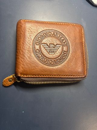 Cartera Giorgio Armani Marrón Cremallera