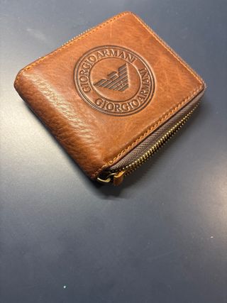 Cartera Giorgio Armani Marrón Cremallera