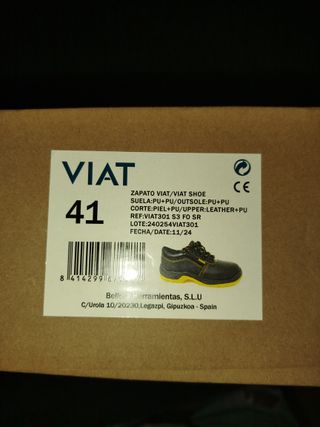 Zapatos de seguridad negros y amarillos
