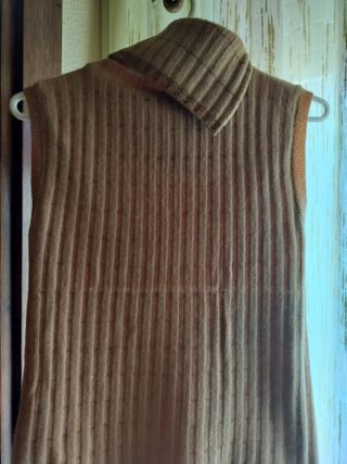 Jersey sin mangas cuello alto mujer 