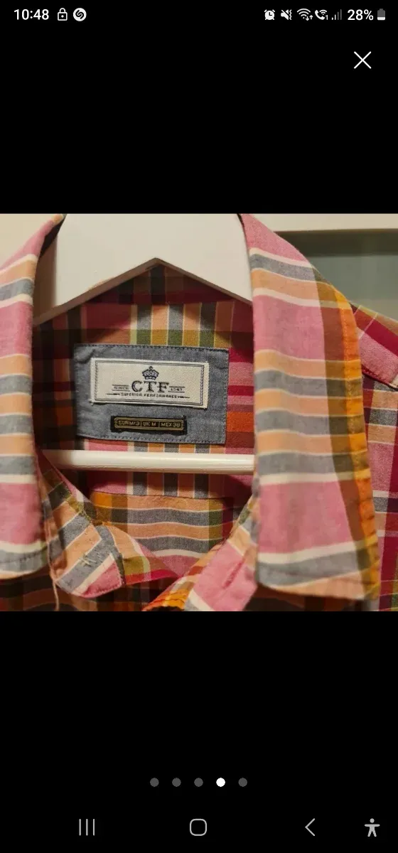 Camisa cuadros CTF Talla M