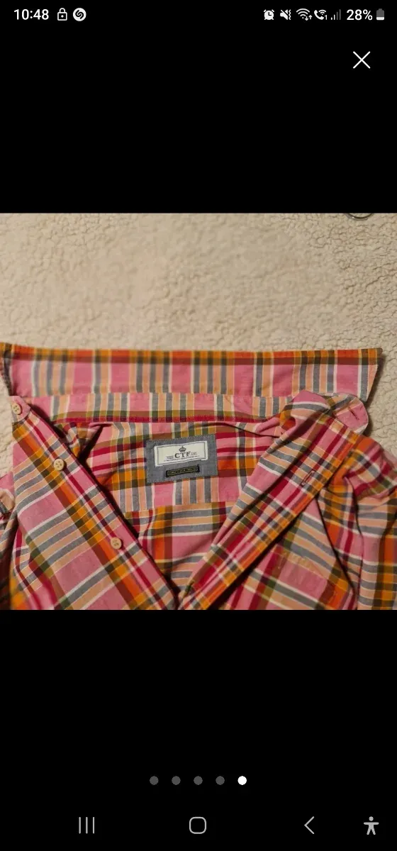 Camisa cuadros CTF Talla M