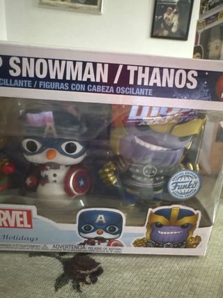 Funko Pop Marvel Hulk/Groot/Cappello Snowman/Thanos 4P
