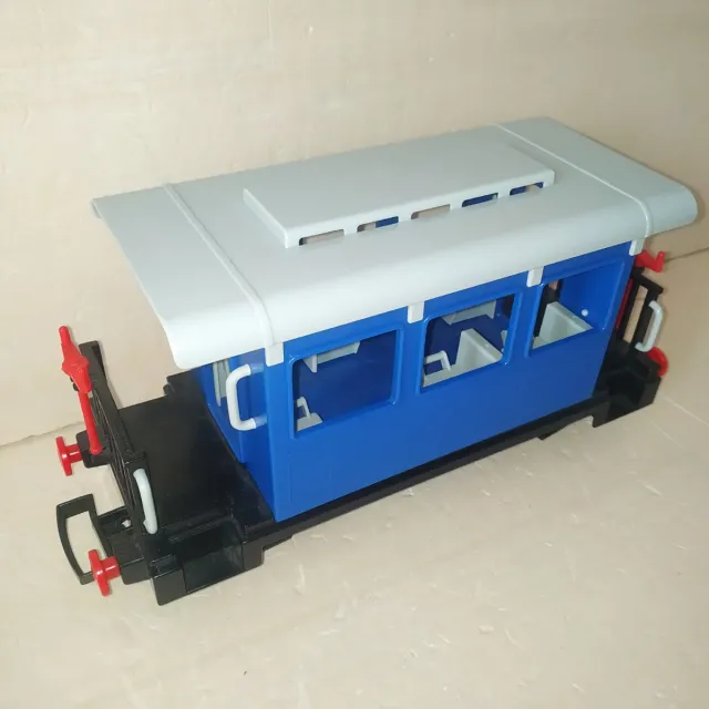 PLAYMOBIL - Lote LGB Vagón Pasajeros Azul 4100