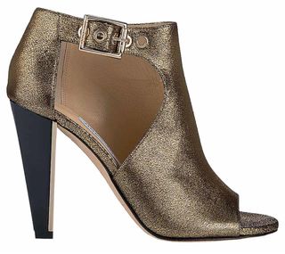 Botines Jimmy Choo Dorados Tacón Alto