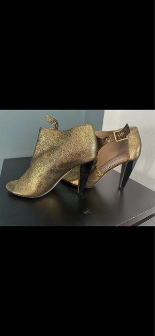 Botines Jimmy Choo Dorados Tacón Alto