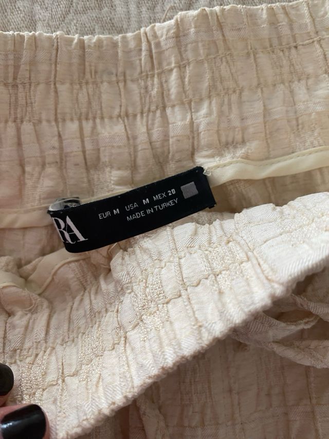 Blazer Zara Beige Doble Botonadura