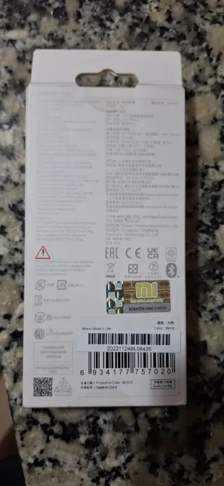 Auriculares Xiaomi Redmi Buds 3 Lite Blancos