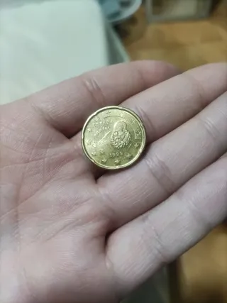 Moneda 20 céntimos España 1999