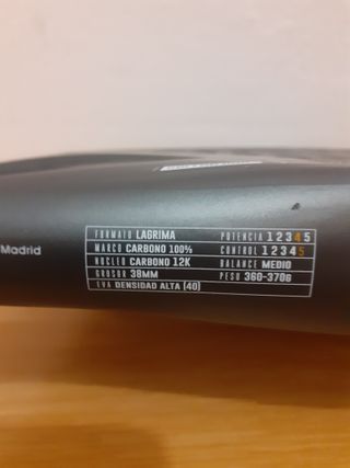 Pádel HOOK Solid H20 Total Control