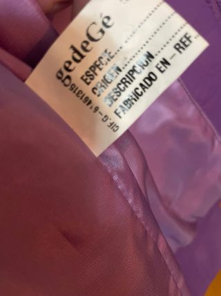 Chaqueta corta cuero lila T40