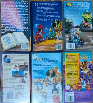 Lote 6 Películas VHS Disney Clásicos