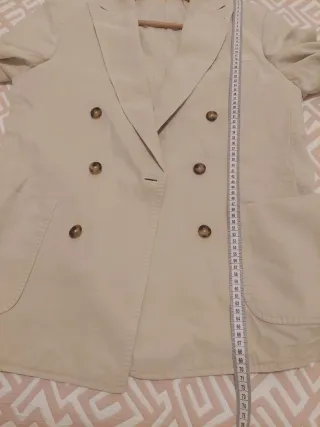 Chaqueta cruzada de hombre beige. Talla M. Harry's