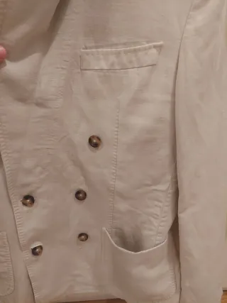 Chaqueta cruzada de hombre beige. Talla M. Harry's